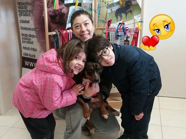 Chewy con la famiglia